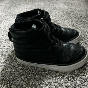 Children’s Place Black high top dress shoes - Toddler Boy Size 8